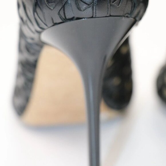 Jimmy Choo Tactic Cut Out Caged Black Bootie Pumps Womens EU 38 US 8 - Picture 10 of 16